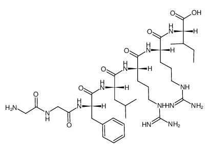 gly-gly-phe-leu-arg-arg-ile结构式