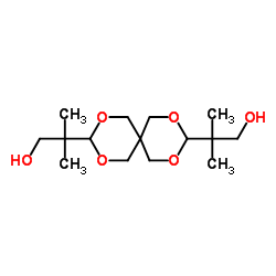 3,9-二(1, 1-二甲基-2-羟基乙基)-2,4,8,10-氧代螺旋[5.5]十一烷结构式