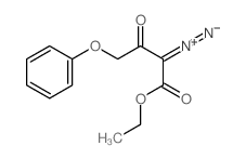 Butanoic acid,2-diazo-3-oxo-4-phenoxy-, ethyl ester structure