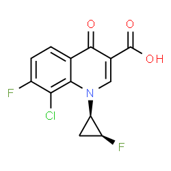 顺-8-氯-7-氟-1-(2-氟环丙基)-1,4-二氢-4-羰基-3-喹啉羧酸图片