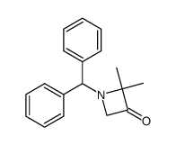 1-(diphenylmethyl)-2,2-dimethylazetidin-3-one结构式