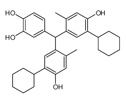 4-[双(5-环己基-4-羟基-2-甲基苯基)甲基]-1,2-苯二酚结构式