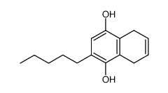 2-pentyl-5,8-dihydronaphthalene-1,4-diol结构式