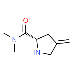 2-Pyrrolidinecarboxamide,N,N-dimethyl-4-methylene-,(S)-(9CI) structure