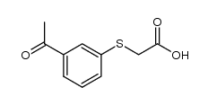 (3-acetyl-phenylsulfanyl)-acetic acid Structure