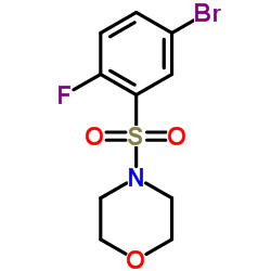 4-((5-bromo-2-fluorophenyl)sulfonyl)morpholine structure