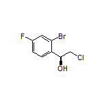 (S)-1-(2-溴-4-氟苯基)-2-氯乙醇结构式