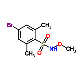 4-Bromo-N-methoxy-2,6-dimethylbenzenesulfonamide结构式