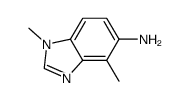 1H-Benzimidazol-5-amine,1,4-dimethyl-(9CI) structure