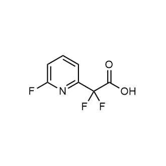 2,2-二氟-2-(6-氟吡啶-2-基)乙酸结构式