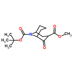 9-Tert-Butyl 3-Methyl 2-Oxo-9-Azabicyclo[3.3.1]Nonane-3,9-Dicarboxylate Structure