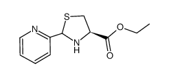 (R,S)-ethyl-2-(pyridin-2-yl-)thiazolidine-4-(R)-carboxylate Structure