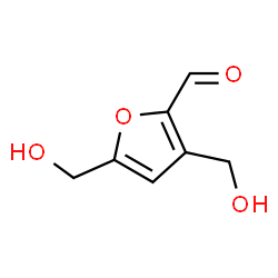 2-Furancarboxaldehyde, 3,5-bis(hydroxymethyl)- (9CI)结构式