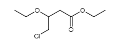 3-ethoxy-4-chloro-butyric acid ethyl ester Structure