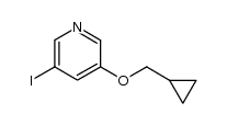 3-(cyclopropylmethoxy)-5-iodopyridine结构式