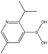 5-Methyl-2-(iso-propyl)pyridine-3-boronic acid structure