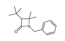 1-benzyl-3-tert-butyl-4,4-dimethylazetidin-2-one结构式