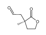 (S)-2-(3-methyl-2-oxotetrahydrofuran-3-yl)acetaldehyde Structure