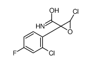 3-chloro-2-(2-chloro-4-fluorophenyl)oxirane-2-carboxamide Structure