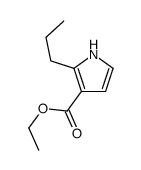 2-丙基-1H-吡咯-3-羧酸乙酯结构式