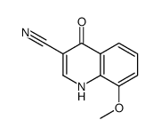 4-Hydroxy-8-methoxy-3-quinolinecarbonitrile Structure