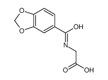 (1,3-苯并二氧代l-5-基羰基)氨基]乙酸结构式
