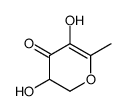 3,5-dihydroxy-6-methyl-2,3-dihydropyran-4-one Structure