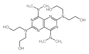 Ethanol,2,2',2'',2'''-[[4,8-bis(dimethylamino)pyrimido[5,4-d]pyrimidine-2,6-diyl]dinitrilo]tetrakis-结构式