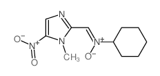 cyclohexyl-[(1-methyl-5-nitro-imidazol-2-yl)methylidene]-oxido-azanium picture