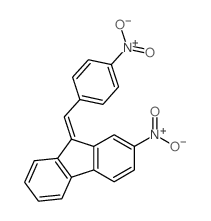 9H-Fluorene,2-nitro-9-[(4-nitrophenyl)methylene]-结构式