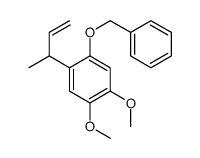 1-but-3-en-2-yl-4,5-dimethoxy-2-phenylmethoxybenzene Structure