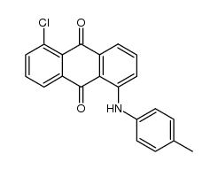 1-chloro-5-(4-methylphenyl)aminoanthraquinone结构式