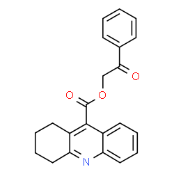 2-oxo-2-phenylethyl 1,2,3,4-tetrahydroacridine-9-carboxylate Structure