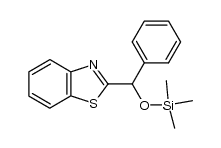 2-[Phenyl(trimethylsiloxy)methyl]benzothiazol结构式