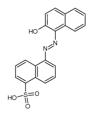 5-(2-hydroxy-[1]naphthylazo)-naphthalene-1-sulfonic acid Structure