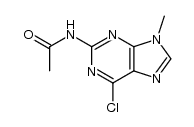 N1-(6-chloro-9-methyl-9H-2-purinyl)acetamide Structure