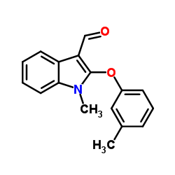 1-Methyl-2-(3-methylphenoxy)-1H-indole-3-carbaldehyde结构式