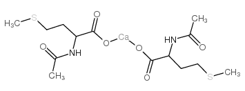 dl-acetylmethionine calcium salt Structure