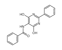 5-benzoylamino-2-phenyl-1H-pyrimidine-4,6-dione Structure