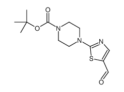 4-(5-Formyl-thiazol-2-yl)-piperazine-1-carboxylic acid tert-butyl ester Structure