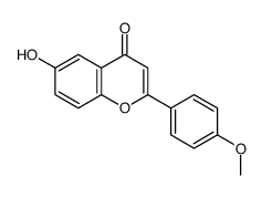 6-HYDROXY-4''-METHOXYFLAVONE Structure