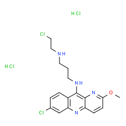 N-(2-Chloroethyl)-N'-(7-chloro-2-methoxybenzo[b]-1,5-naphthyridin-10-yl)-1,3-propanediamine structure