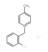 1-[(2-chlorophenyl)methyl]-4-methyl-pyridine结构式