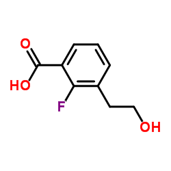 2-Fluoro-3-(2-hydroxyethyl)benzoic acid Structure