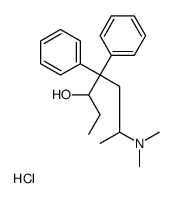 6-(dimethylamino)-4,4-diphenylheptan-3-ol,hydrochloride Structure