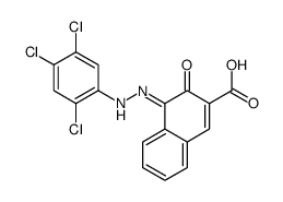 3-oxo-4-[(2,4,5-trichlorophenyl)hydrazinylidene]naphthalene-2-carboxylic acid Structure