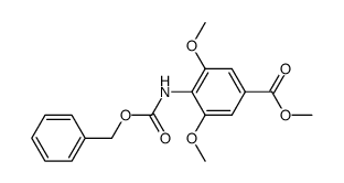 2,6-dimethoxy-4-(methoxy-carbonyl)-carbanilic acid benzyl ester结构式