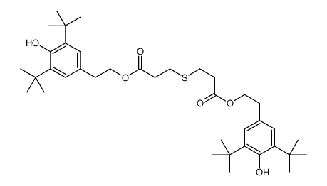 3,3-双硫代二丙酸-双[2-[3,5-双(1,1-二甲基乙基)-4-羟苯基]乙基酯]结构式