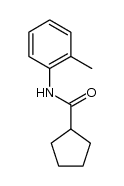 N-(o-tolyl)cyclopentanecarboxamide结构式