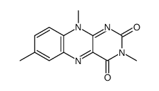 3,7,10-trimethylbenzo[g]pteridine-2,4-dione结构式